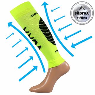 Kompresní návleky NA LÝTKO Voxx PROTECT - 8 BAREV L-XL, neon žlutá