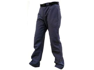 PÁNSKÉ zateplené softshellové kalhoty - ČERNÉ XL, černá