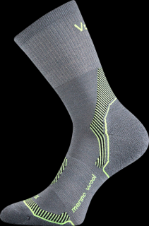 Slabé MERINO ponožky pro dospělé Voxx INDY - 4 barvy 43-46, šedá