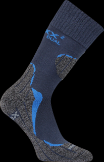 SPECIÁLNÍ dvojité MERINO ponožky VOXX DUALIX - 5 barev 35-38, modrá