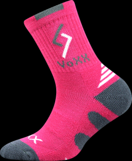 SPORTOVNÍ ponožky Voxx TRONIC pro DÍVKY - 3 BARVY 25-29, růžová magenta