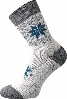 VELMI HŘEJIVÉ zimní ponožky MERINO/ALPAKA pro dospělé - 2 barvy 35-38, tyrkysová