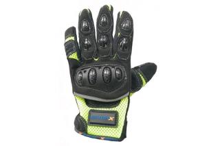 Dospělé rukavice XMOTOS - zelenožluté Velikost: L