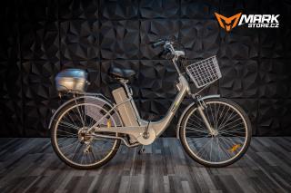 Městské elektrokolo CityBike 26  250w 36V 10Ah Lithium - stříbrné