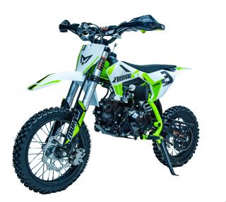 Pitbike Zuumav S3 125cc 14/12 (manual) - zelená  Elektrický startér-model manuální spojkou
