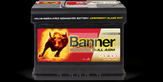 Autobaterie Banner Running Bull AGM 560 01, 12V, 60Ah, 640A.   (12 V, 60 Ah)