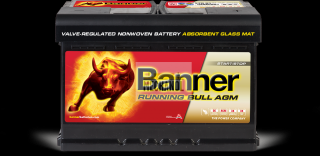 Autobaterie Banner Running Bull AGM 570 01, 12V, 70Ah, 720A.   (12 V, 70 Ah)