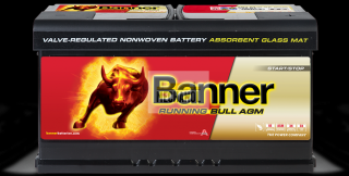 Autobaterie Banner Running Bull AGM 595 01, 12V, 95Ah, 850A.   (12 V, 95 Ah)