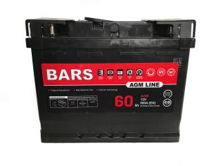 Autobaterie BARS AGM Line 12V 60Ah 680A  (BARS AGM 12V 60Ah)