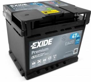 EXIDE Premium 12V 47Ah 450A EA472 (Exide Premium 47Ah EA472)