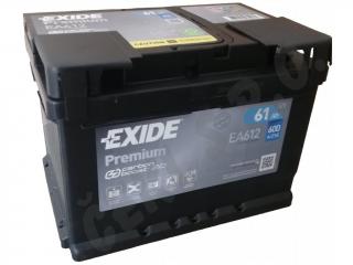 EXIDE Premium 12V 61Ah 600A EA612 (Exide Premium 61Ah)