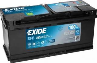EXIDE Start/stop EFB EL1000 12V 100Ah 900A (EFB EL1000)