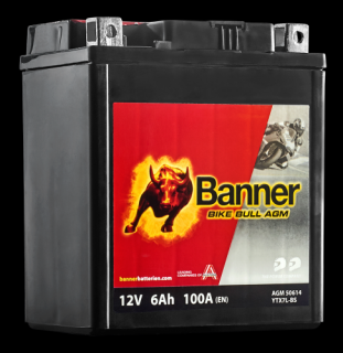 Motobaterie Banner Bike Bull AGM 50614 YTX7L-BS 12V 6Ah 100A ( AGM 50614  12 V  6 Ah  )