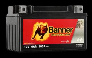 Motobaterie Banner Bike Bull AGM 50615 YTX7A-BS 12V 6Ah 105A ( AGM 50615  12 V  6 Ah  )