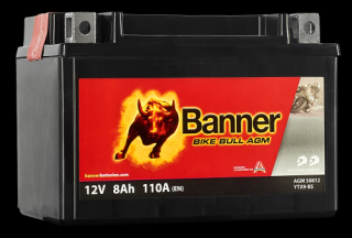 Motobaterie Banner Bike Bull AGM 50812 YTX9-BS 12V 8Ah 110A ( AGM 50812  12 V  8 Ah  )