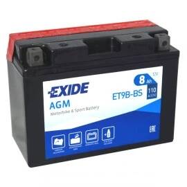 Motobaterie EXIDE ET9B-BS 12V 8Ah (EXIDE ET9B-BS)