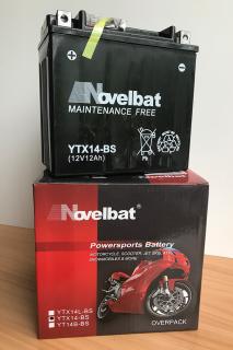 Motobaterie Novelbat YTX14-BS  12V 12Ah (Novelbat YTX14-BS)