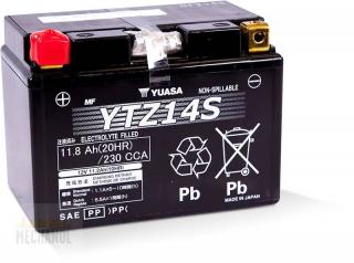 TOP motobaterie YUASA YTZ 14S 12V 11,2Ah (YUASA YTZ 14S)