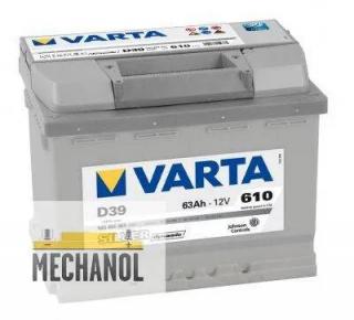 VARTA SILVER Dynamic 563401 12V, 63Ah, 610A, D39 (Varta 563401 leva)
