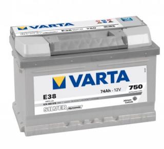 VARTA SILVER Dynamic 574402 12V, 74Ah, 750A, E38 (Varta silver dynamic 574402)