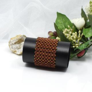 Mijabijoux Hnědý korálkový náramek MB00453
