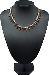 Mijabijoux Hnědý společenský náhrdelník MB0048