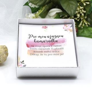 Pro kamarádku 1 - Krabička s věnováním (Krabička s věnováním (prodáváme pouze k zakoupenému šperku))