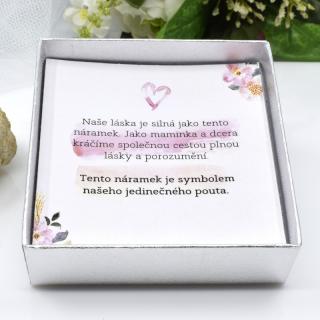 Pro maminku s dcerou - Krabička s věnováním (Krabička s věnováním (prodáváme pouze k zakoupenému šperku))