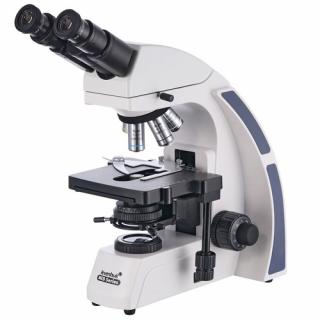 Binokulární mikroskop Levenhuk MED 40B (Zvětšení: 40x až 1000x. Binokulární hlavice, rovinné achromatické objektivy s korekcí na nekonečno, Abbe kondenzor s irisovou clonou a držák filtru)