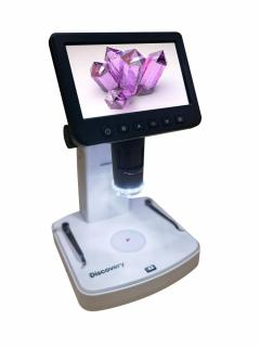 Digitální mikroskop Discovery Artisan 512  (USB mikroskop k provádění aplikovaného výzkumu. 5″ LCD obrazovka. Zvětšení: 10–300x (s digitálním přiblížením: 10–1200x). Digitální fotoaparát: 5 MP)