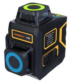 Laserový nivelační přístroj Ermenrich LV50 PRO (3D, 12 řádků. Barva laseru: zelená. Pracovní vzdálenost: až 30 m. S dálkovým ovládáním)