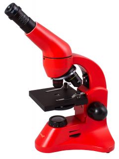 Levenhuk Mikroskop Rainbow 50L PLUS Orange (Vynikající optika, moderní design, robustní tělo. Součástí je i experimentální sada. Zvětšení: 64–1280x)