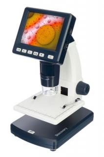 Mikroskop Discovery Artisan 128 Digitální (USB mikroskop k provádění aplikovaného výzkumu. 3,5" LCD obrazovka. Zvětšení: 20—500x. Digitální fotoaparát: 5 Mpx (s interpolací až 12 Mpx))