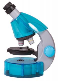 Mikroskop Levenhuk LabZZ M101 Azure/Azur (Zářivý barevný mikroskop pro zvídavé dítě. Dodává se včetně pokusné sady. Zvětšení: 40-640x.)