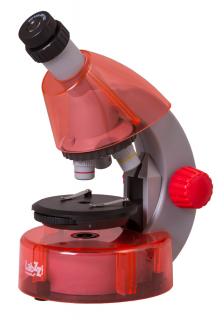 Mikroskop Levenhuk LabZZ M101 Orange/Pomeranč (Zářivý oranžový mikroskop pro zvídavé dítě. Dodává se včetně pokusné sady. Zvětšení: 40-640x.)