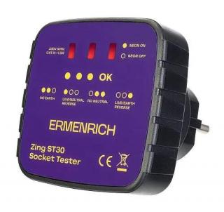 Tester zásuvek Ermenrich Zing ST30