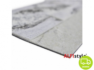 ALFIstick ® - 3D samolepicí kamenný obklad, bílý mramor, ESP001 VZOREK Barva: Kamenný obklad z MRAMORU v BÍLÉ barvě