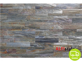ALFIstick ® - 3D samolepicí kamenný obklad, Kvarcit multicolor, ESP002 Barva: kvarcit multicolor
