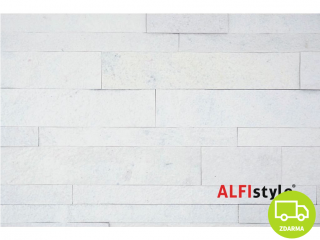 ALFIstick ® - 3D samolepicí kamenný obklad, mramor, Ivory, ESP015 Barva: popel.bílá s tmavěšedým žíháním