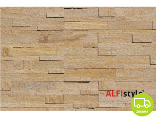 ALFIstick ® - 3D samolepicí kamenný obklad, zlatý pískovec, ESP006 Barva: pískovec zlatý