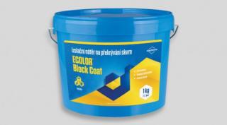 ECOLOR BLOCK COAT - Izolační nátěr na překrývání a sanaci skvrn hmotnost: 1,00kg