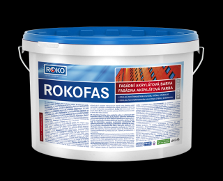 Fasádní barva Rokofas Akryl 0100 bílá hmotnost: 15kg