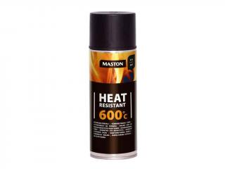 Maston spray HEAT RESISTANT 600°C Barva: 400ml černá matná 600°C