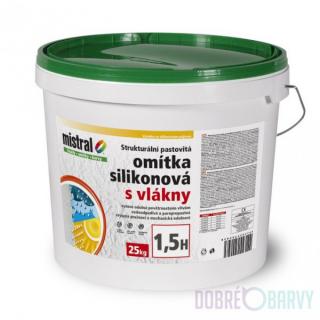 Mistral omítka silikonová s vláknem/příplatkový/Symphony/25kg hmotnost: zrnitost 2,0mm