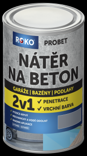 Nátěr na beton ROKO PROBET-1kg Barva: Ral 3009 červenohnědá