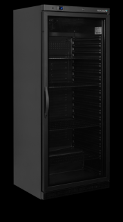 TEFCOLD UR 600 BG Chladicí skříň prosklené dveře, černá
