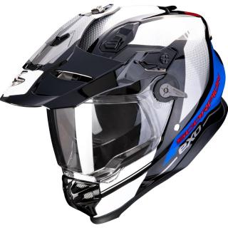 Moto přilba SCORPION ADF-9000 AIR TRAIL černo-modro-bílá Velikost: M