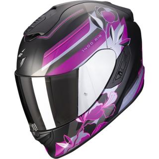 Moto přilba SCORPION EXO-1400 EVO AIR GAIA matná černo-růžová Velikost: L
