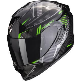 Moto přilba SCORPION EXO-1400 EVO AIR SHELL černo-zelená Velikost: 2XL