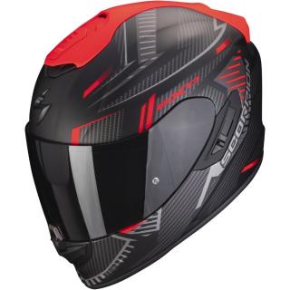 Moto přilba SCORPION EXO-1400 EVO AIR SHELL matná černo-červená Velikost: XS